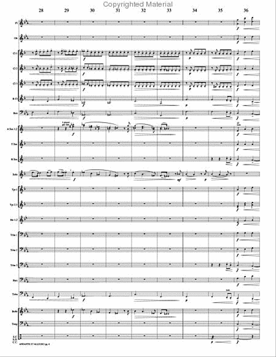 Andante et Allegro Andante et Allegro Concert Band scores gallery preview page 7