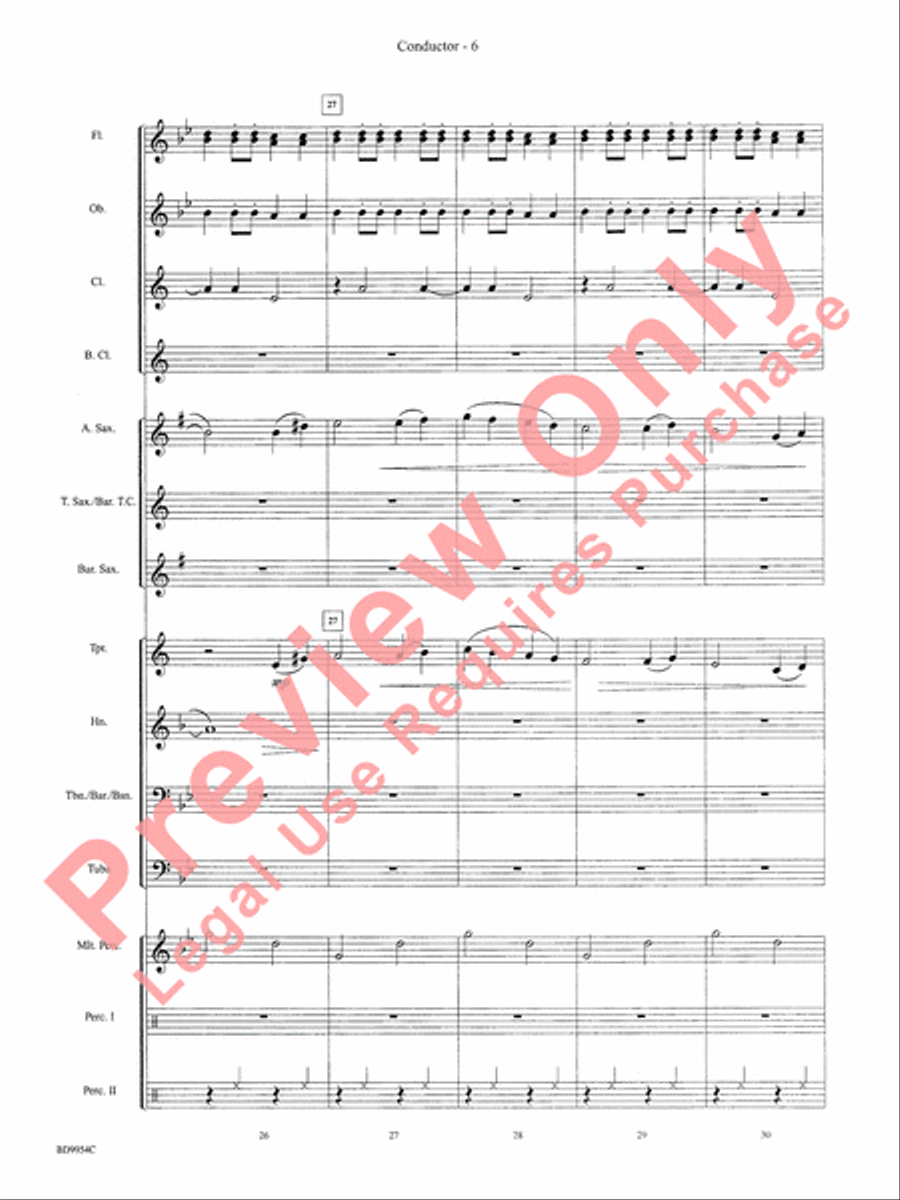The Sound and the Fury Concert Band scores gallery preview page 9