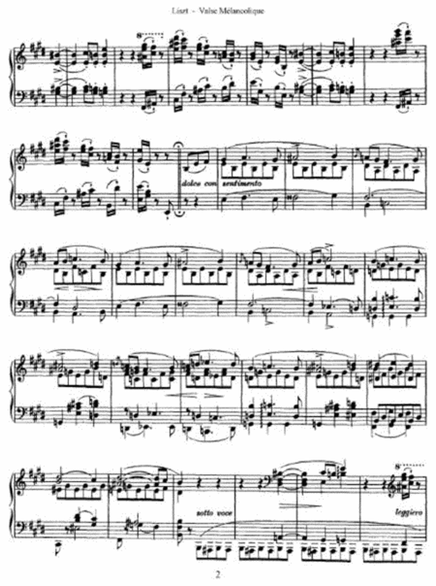 Franz Liszt - Valse Mélancolique