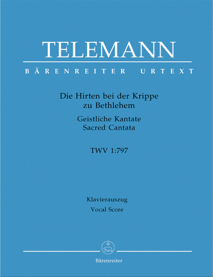 Die Hirten bei der Krippe zu Bethlehem TWV 1:797 4-Part scores gallery preview page 1