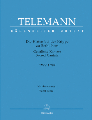 Book cover for Die Hirten bei der Krippe zu Bethlehem TWV 1:797