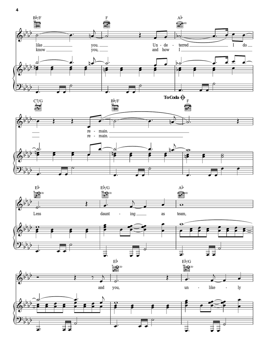 I Remain I Remain Piano, Vocal, Guitar scores gallery preview page 4