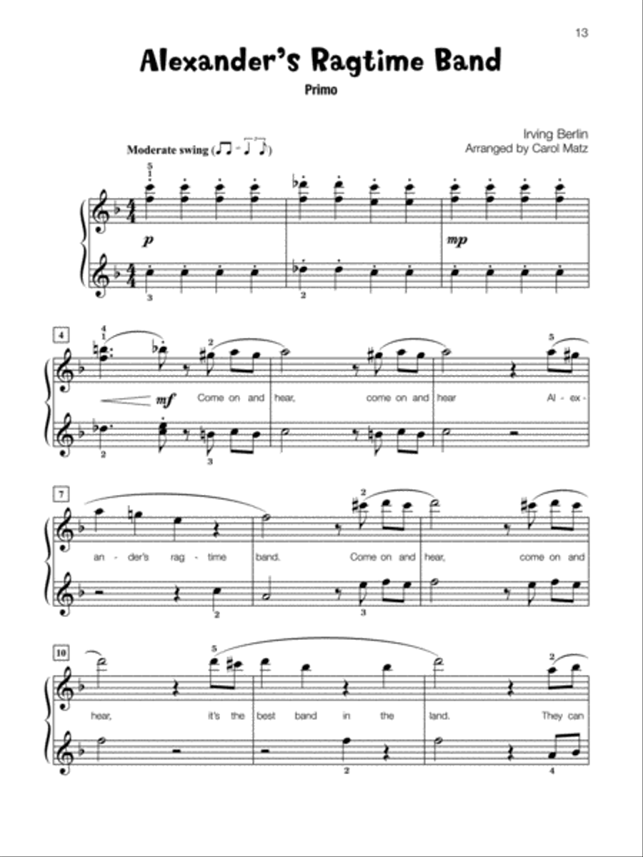 Famous & Fun Duets, Book 5 Small Ensemble scores gallery preview page 12