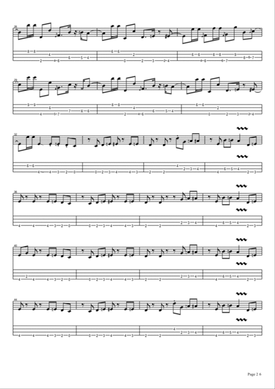 Disco Ulysses Bass Guitar scores gallery preview page 2