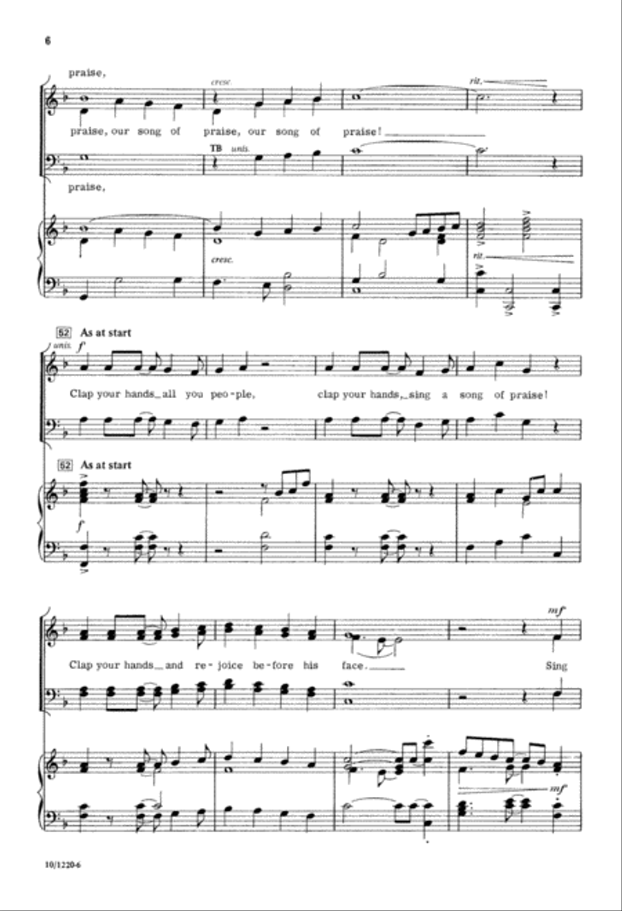 Psalms of Praise Psalms of Praise 4-Part scores gallery preview page 6