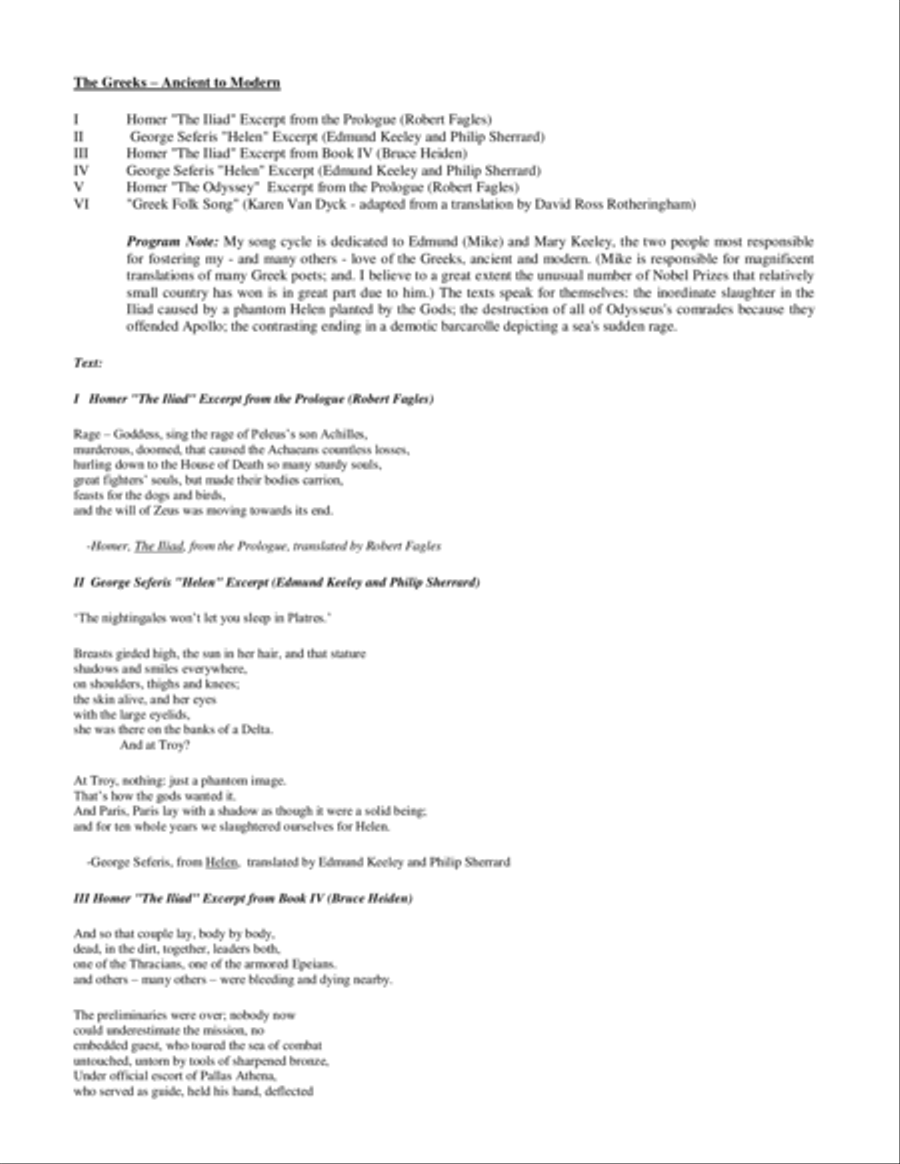 [Eaton] The Greeks: Ancient to Modern Voice scores gallery preview page 4