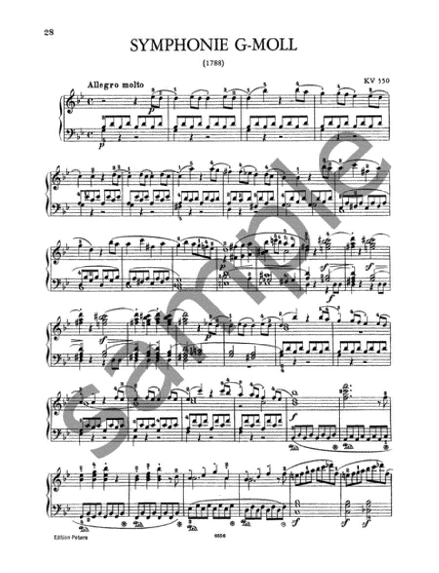 6 Symphonies (Arranged for Piano) Piano scores gallery preview page 5