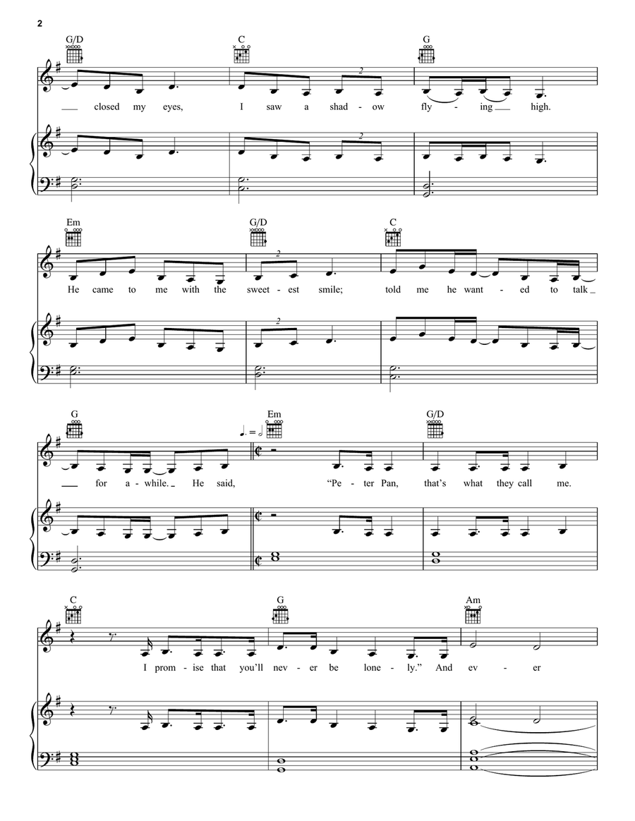Lost Boy Lost Boy Piano, Vocal, Guitar scores gallery preview page 2