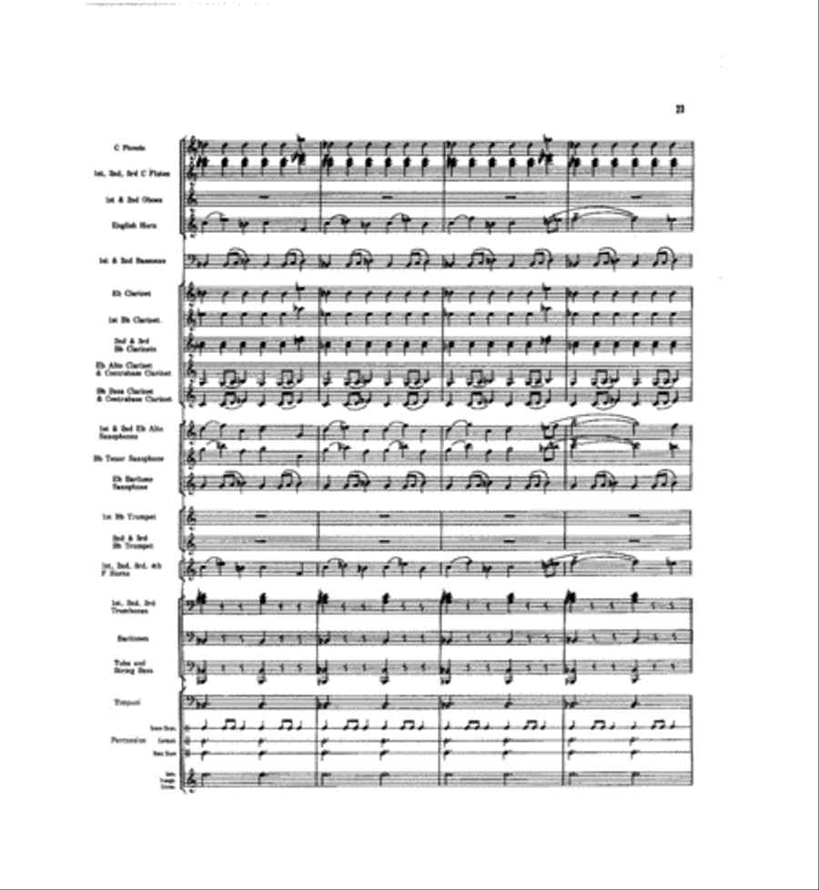 Caccia and Chorale Concert Band scores gallery preview page 22
