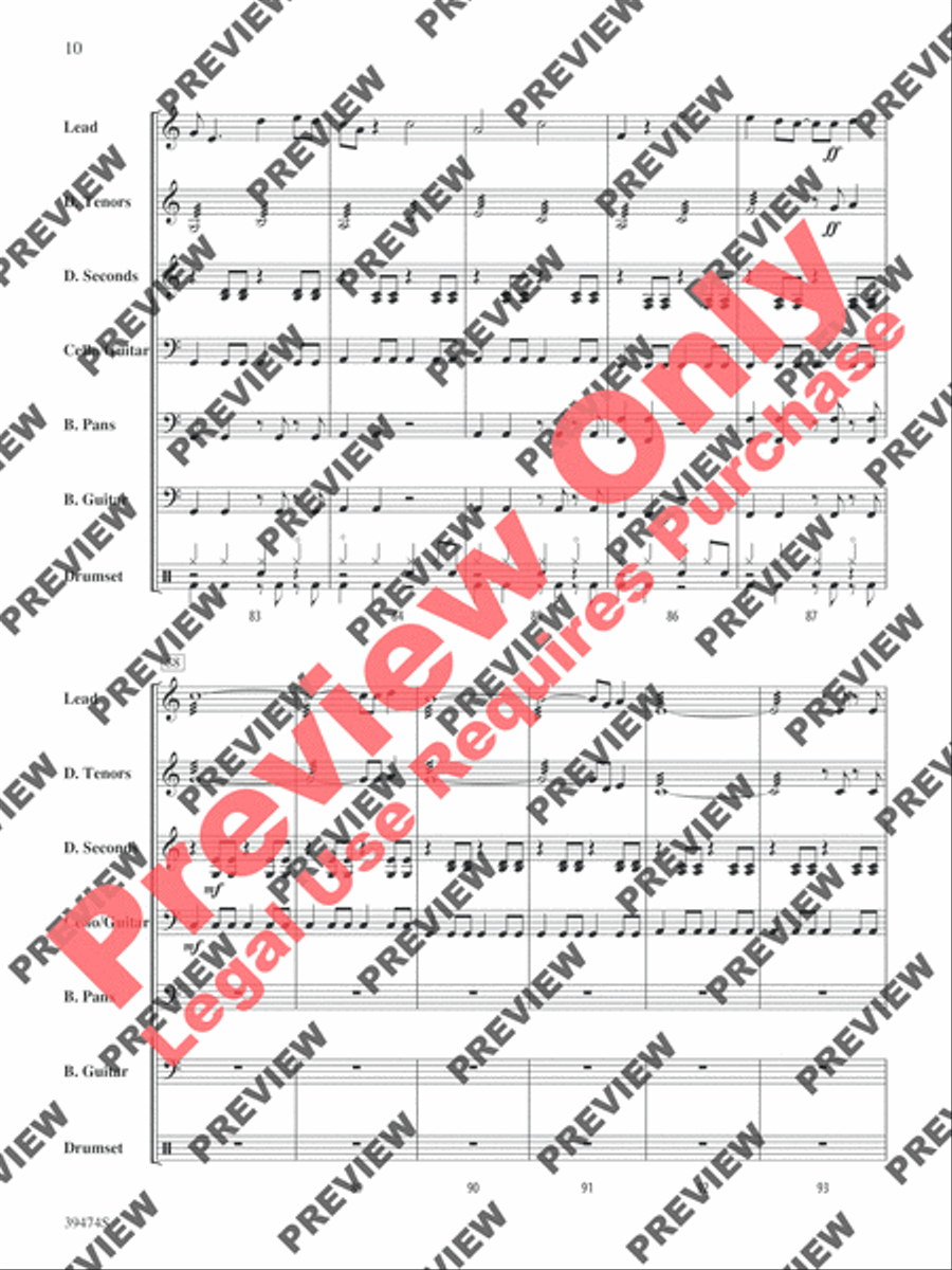 I'm Yours I'm Yours Steel Drum Band scores gallery preview page 11
