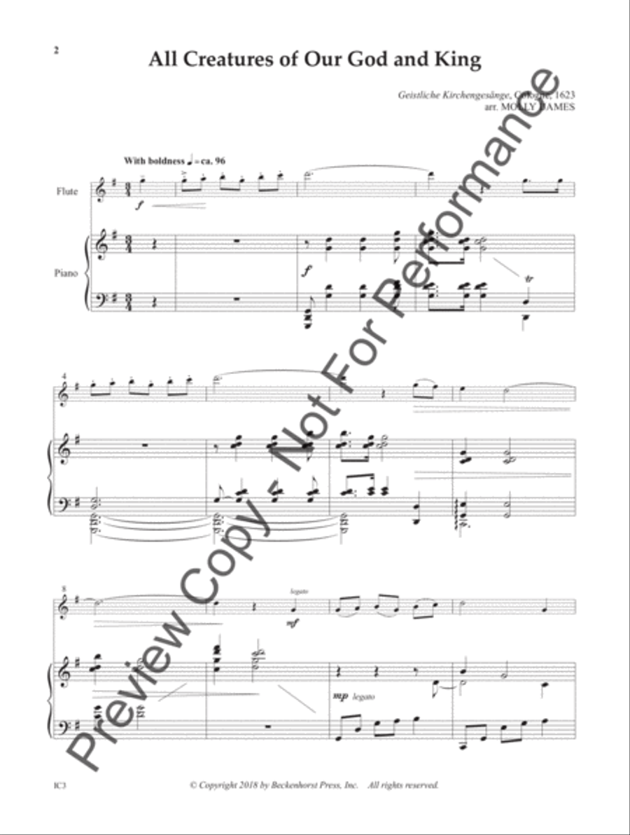 Instrumental Worship - treble instruments in C C Instrument scores gallery preview page 3