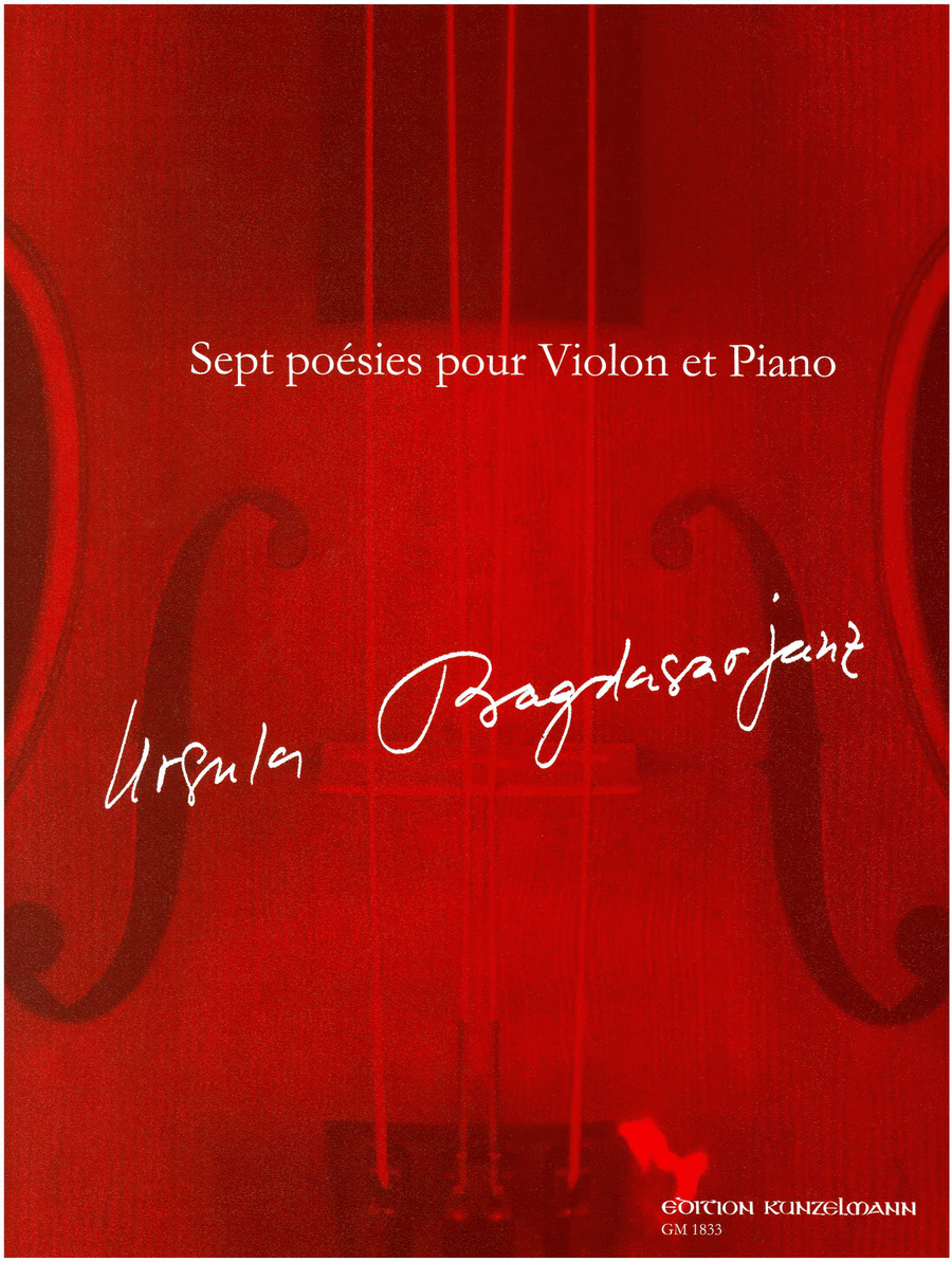 Sept poésies Violin Solo scores gallery preview page 1
