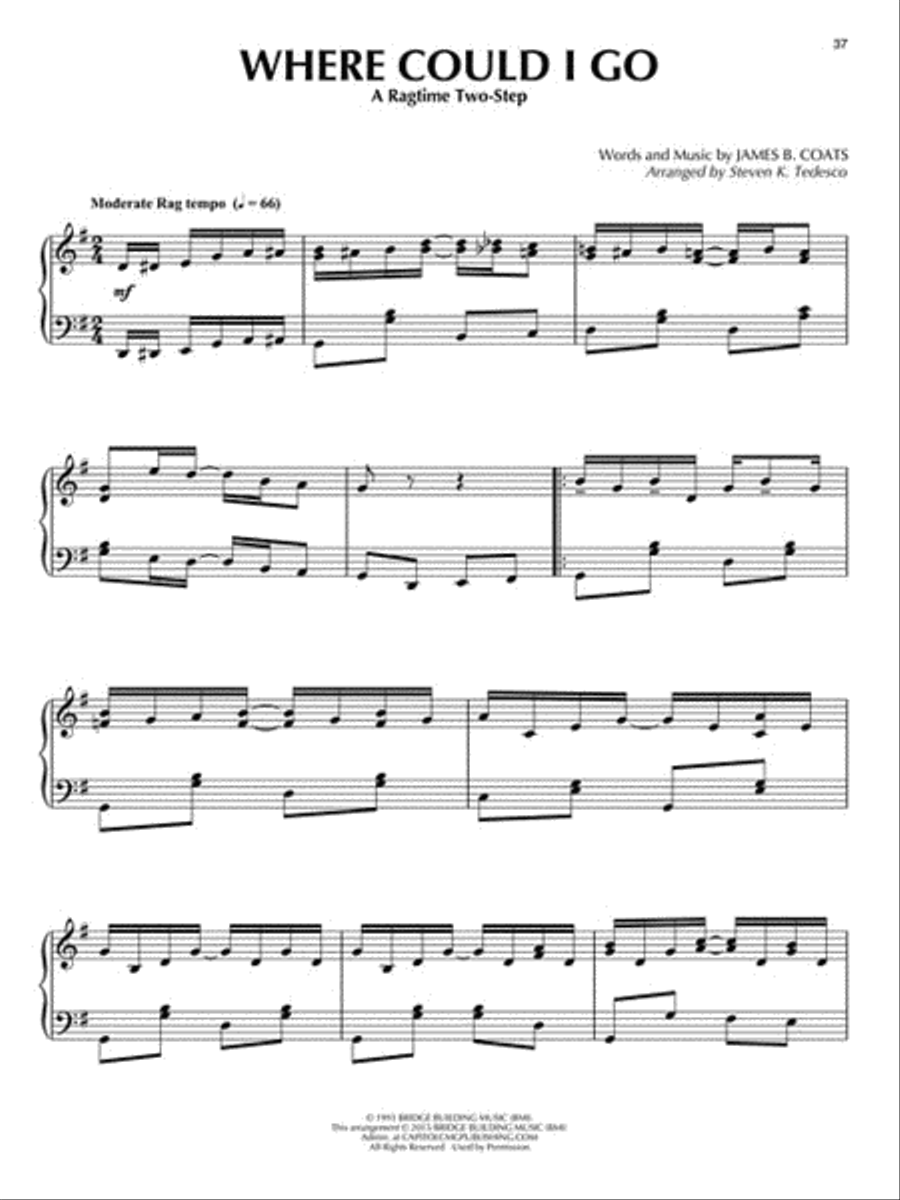 Ragtime Gospel Classics Ragtime Gospel Classics Piano Solo scores gallery preview page 5