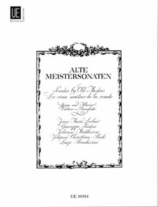 Book cover for Old Master Sonatas, Violin/Piano