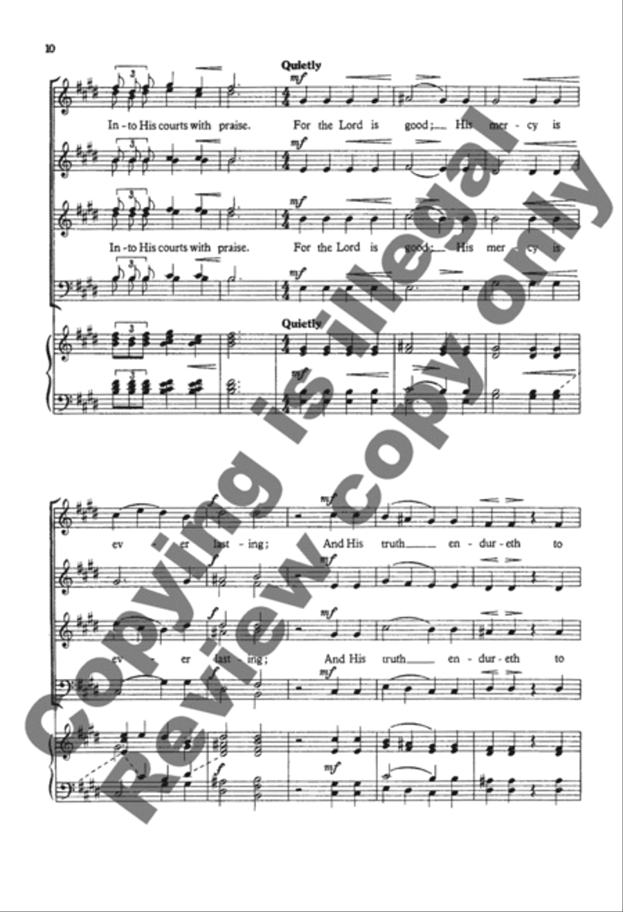 Make a Joyful Noise Unto the Lord 4-Part scores gallery preview page 11