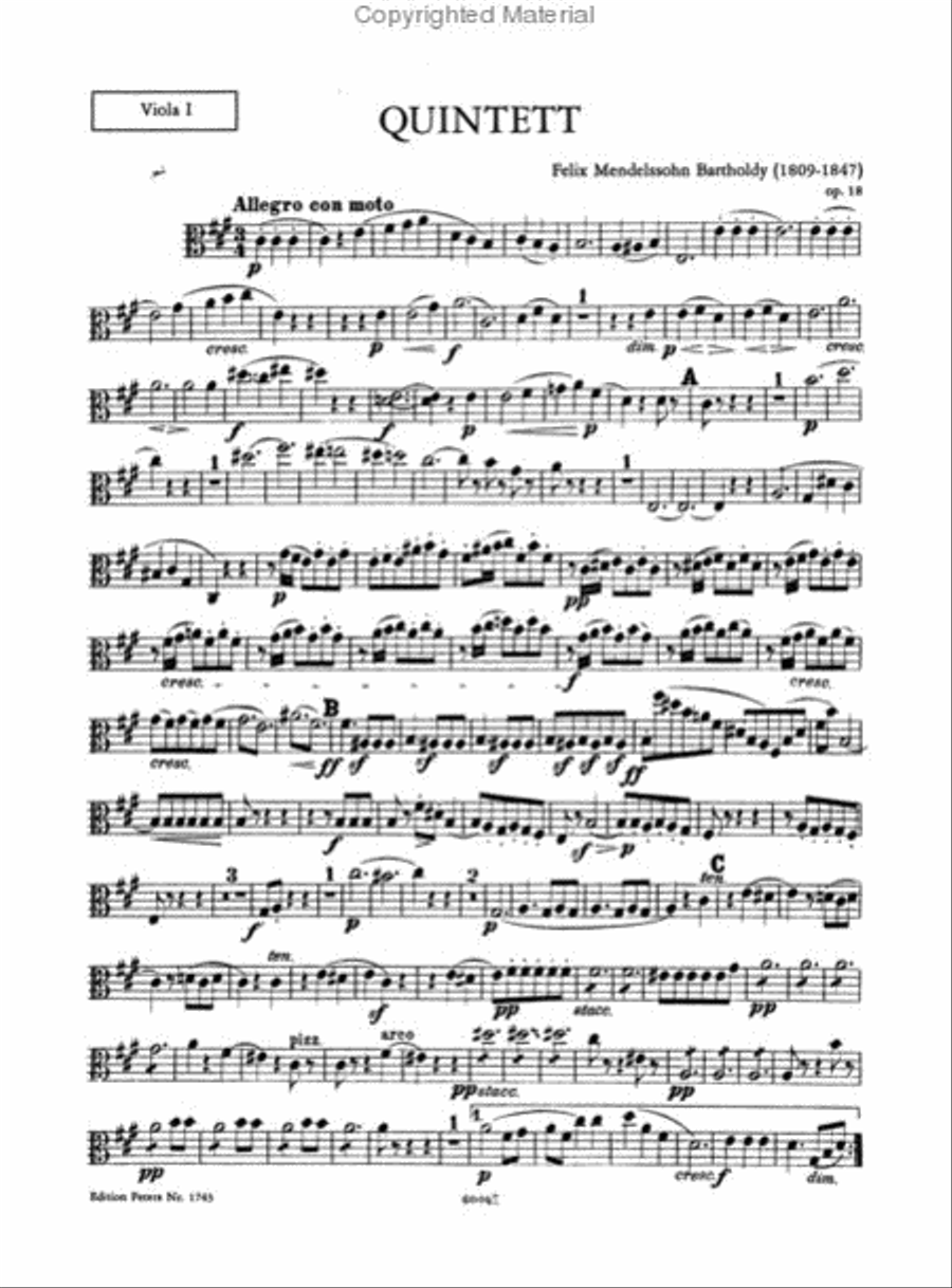 String Quintets (Complete Edition) String Quartet scores gallery preview page 4