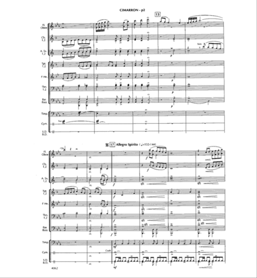Cimarron Trail Cimarron Trail Concert Band scores gallery preview page 3