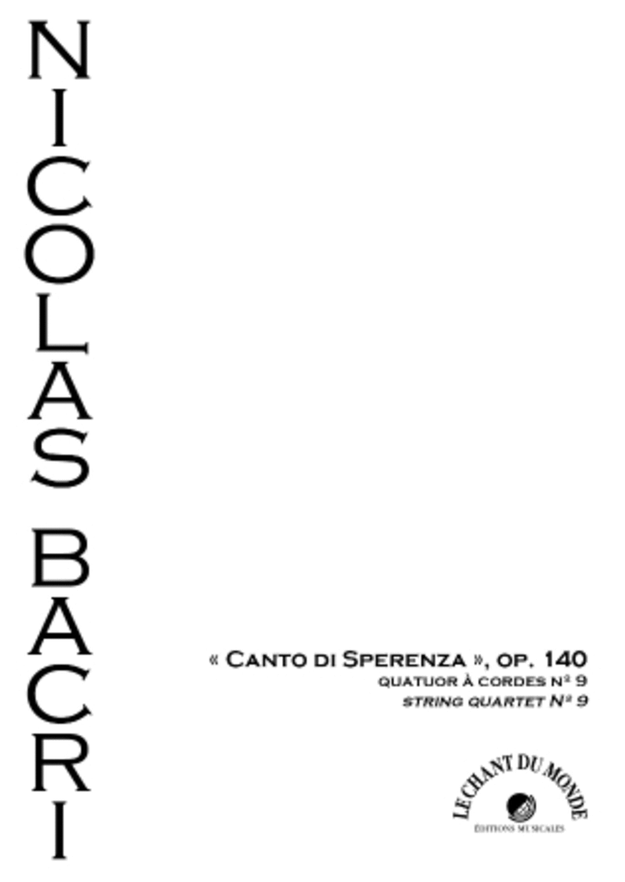 Canto di sperenza, Op. 140 (String Quartet No. 9) String Quartet scores gallery preview page 1