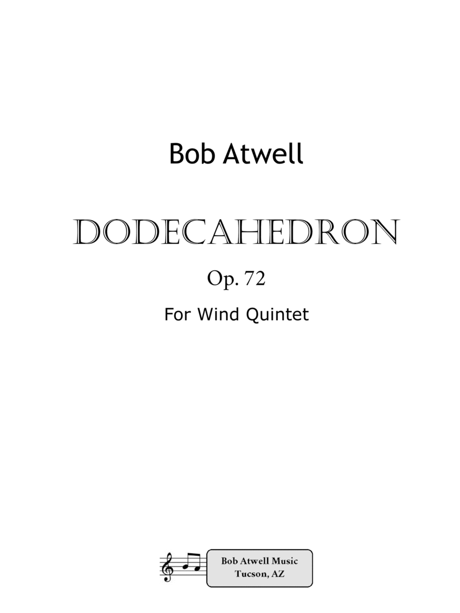 Dodecahedron Woodwind Quintet scores gallery preview page 1