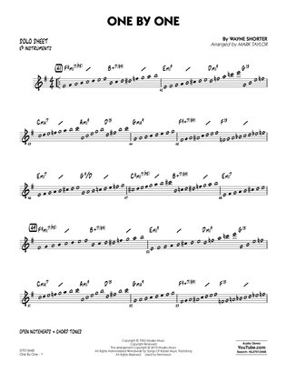 One by One (arr. Mark Taylor) - Eb Solo Sheet