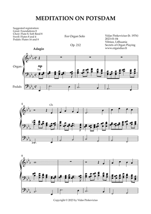 Meditation on Potsdam, Op. 212 (Organ Solo) by Vidas Pinkevicius