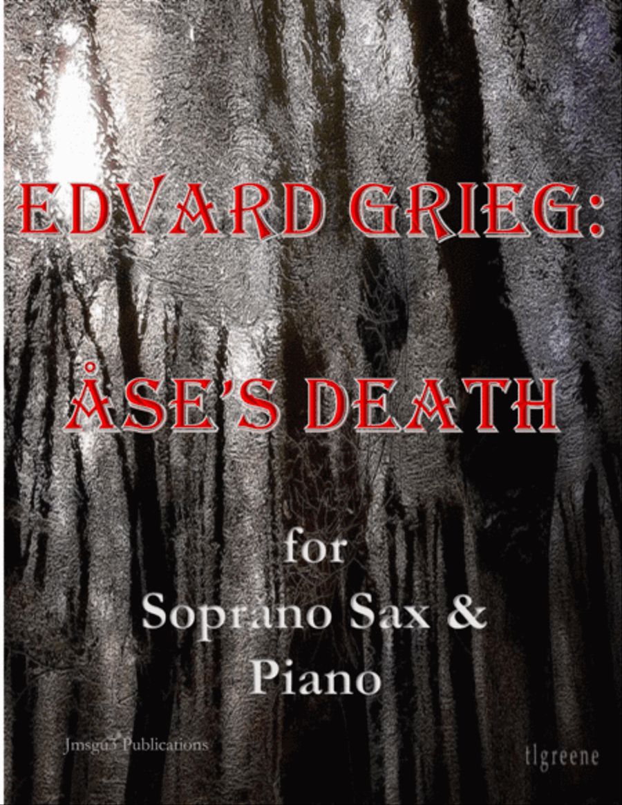 Grieg: Ase's Death from Peer Gynt Suite for Soprano Sax & Piano Soprano Saxophone scores gallery preview page 1