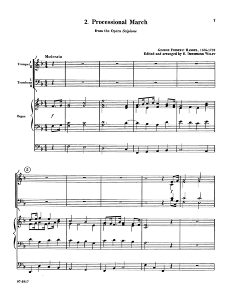 Three Processionals Trombone scores gallery preview page 4