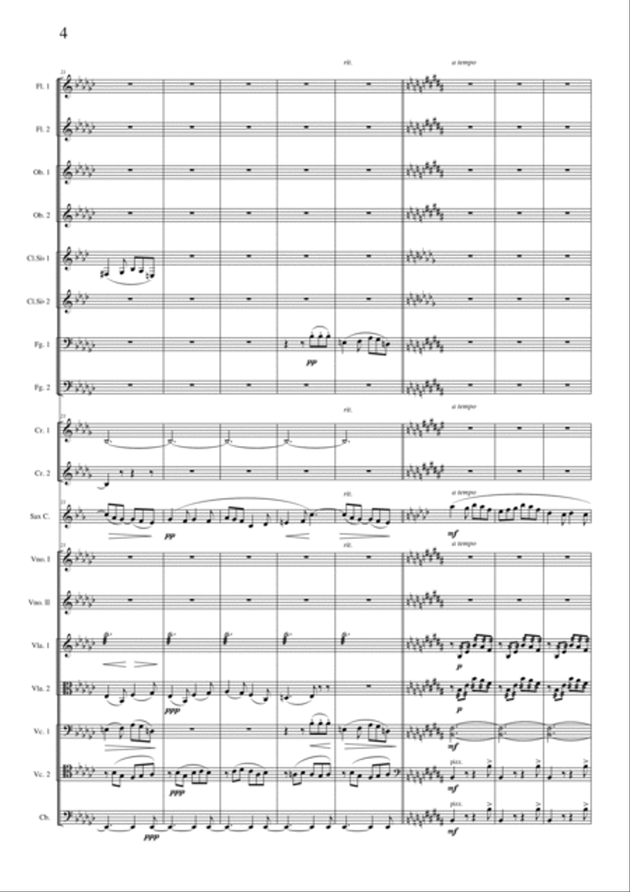 Filiberto PIERAMI: BERCEUSE (op.12a) (ES 463) - Score Only Full Orchestra scores gallery preview page 6