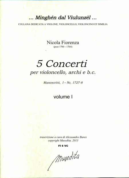 5 Cello concertos (1727-28)