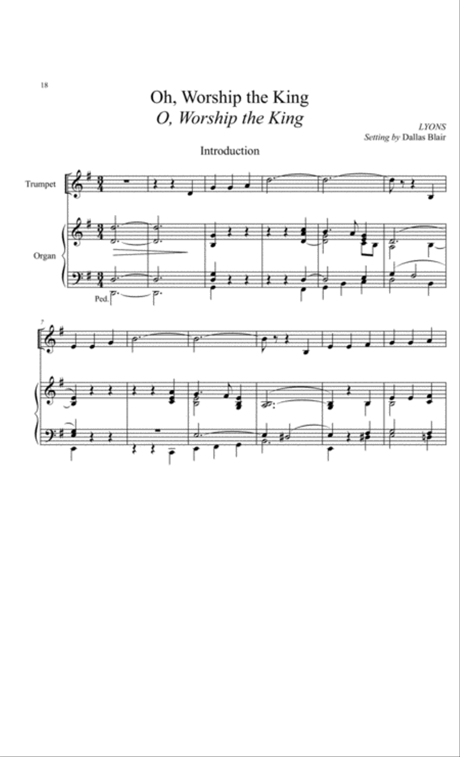 Hymn Introductions and Descants for Trumpet and Organ, Set 4: General Trumpet scores gallery preview page 11