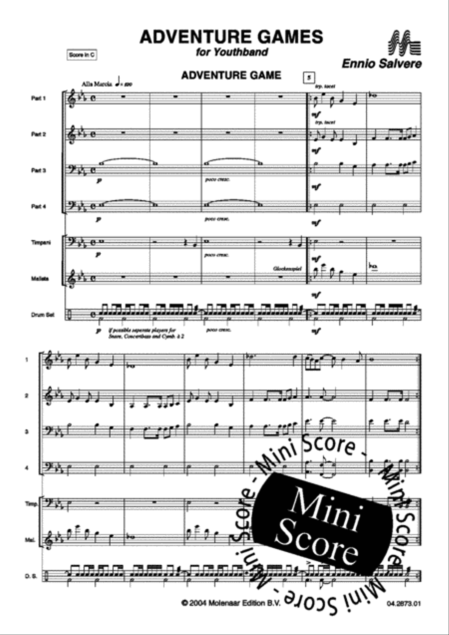 Adventure Game Brass Band scores gallery preview page 5