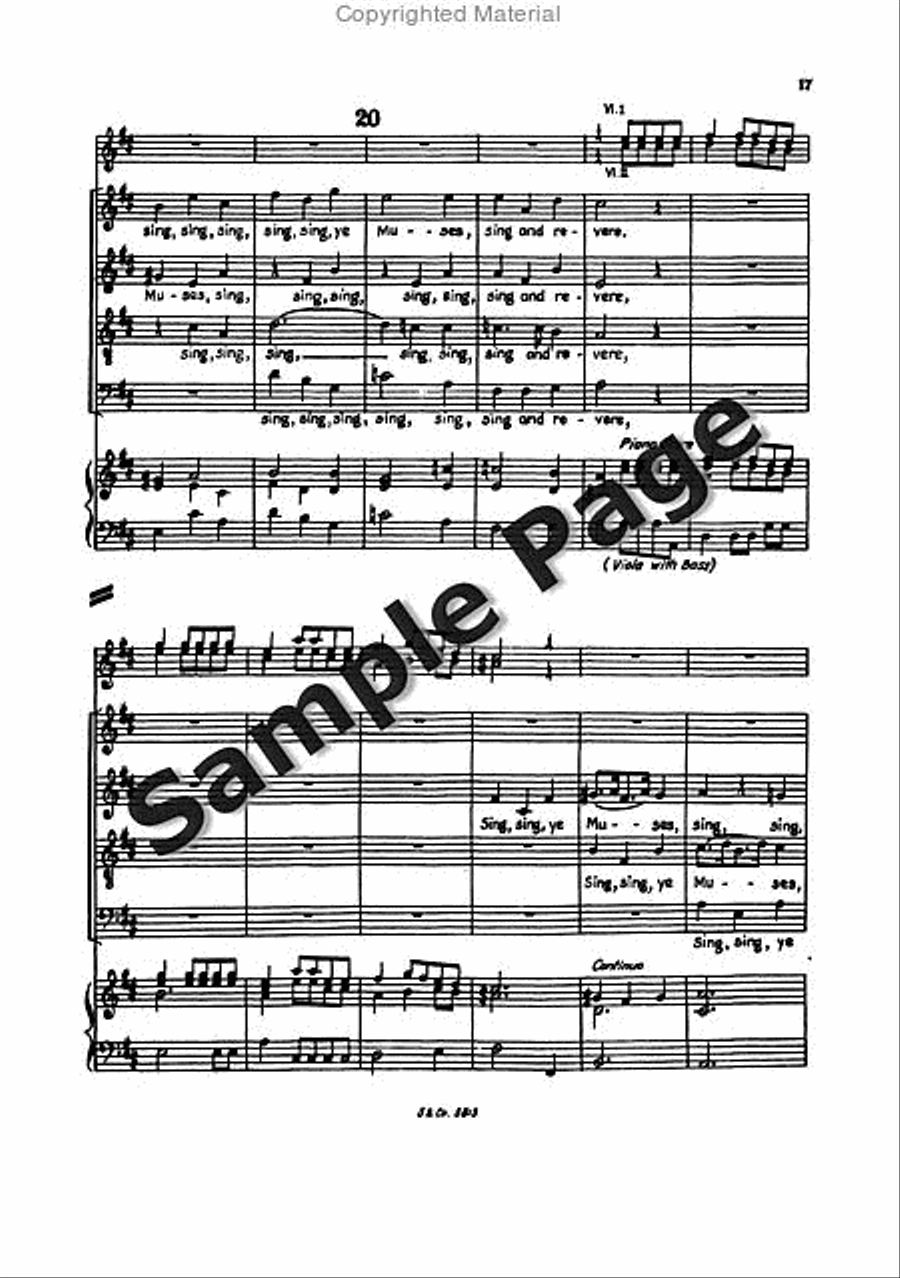 Blow Marriage Ode Full Score Mixed Choir scores gallery preview page 20