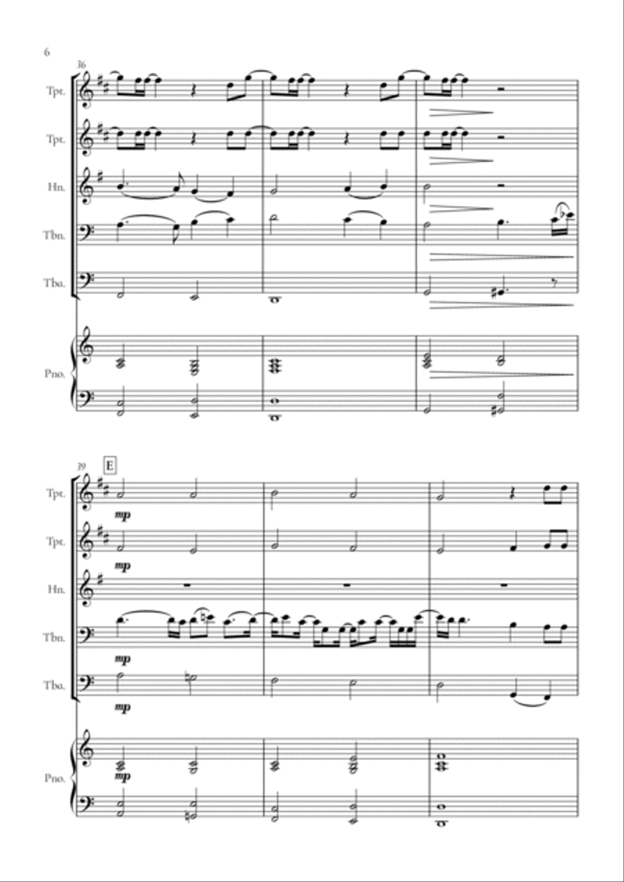 When We Were Young Horn scores gallery preview page 6