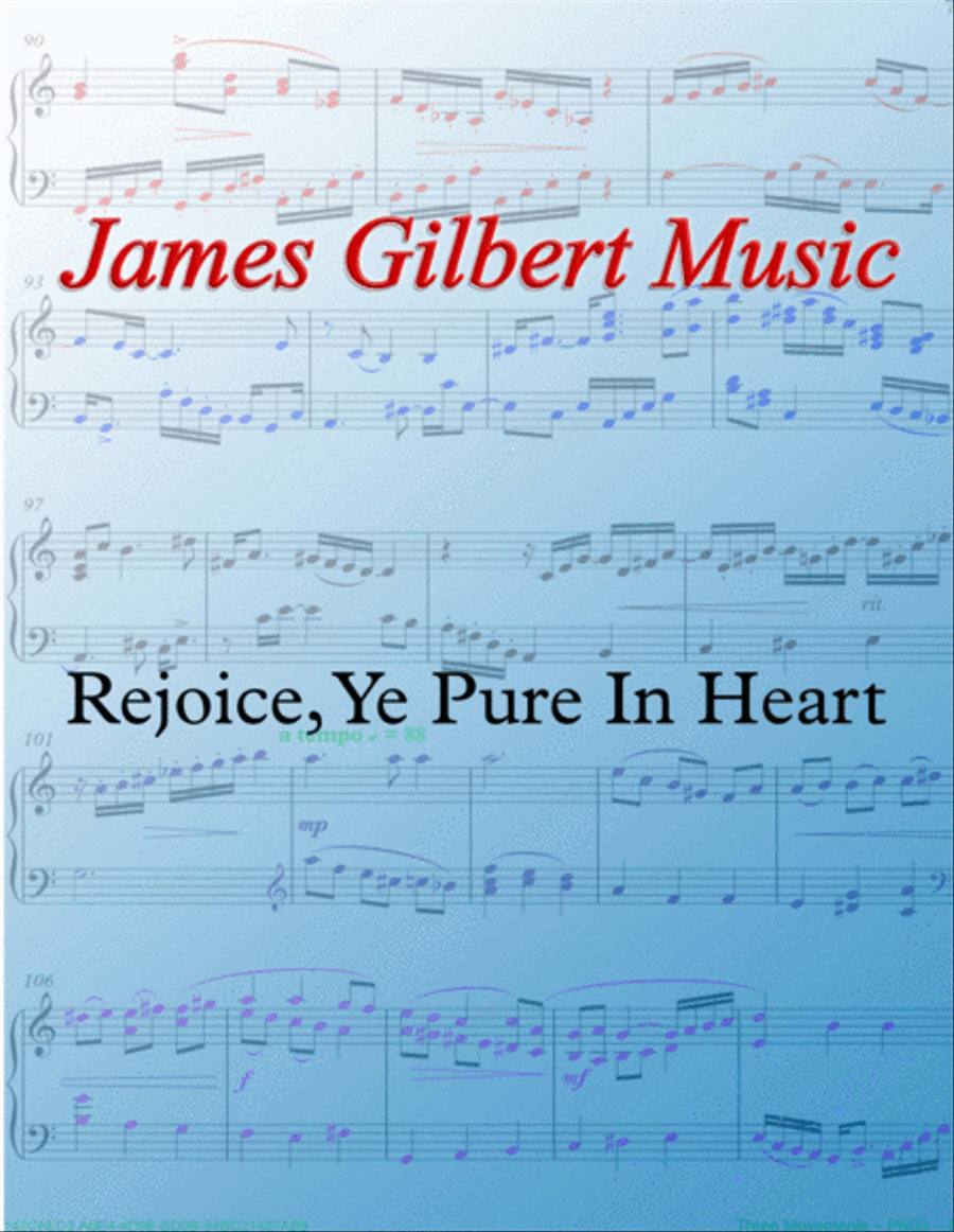 Rejoice, Ye Pure In Heart Small Ensemble scores gallery preview page 1