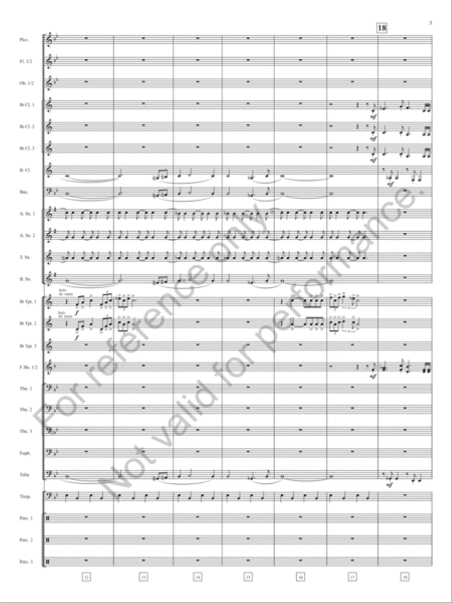 Keynote Address Concert Band scores gallery preview page 6