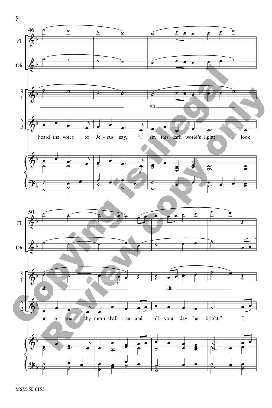 I Heard the Voice of Jesus Say (Choral Score) 4-Part scores gallery preview page 7