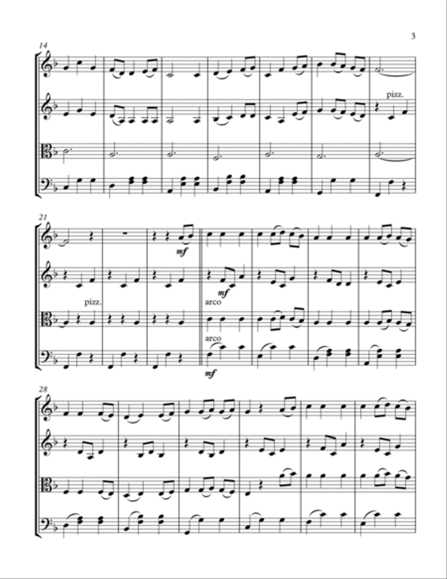 Itsumo Nandodemo (always With Me) String Quartet scores gallery preview page 5