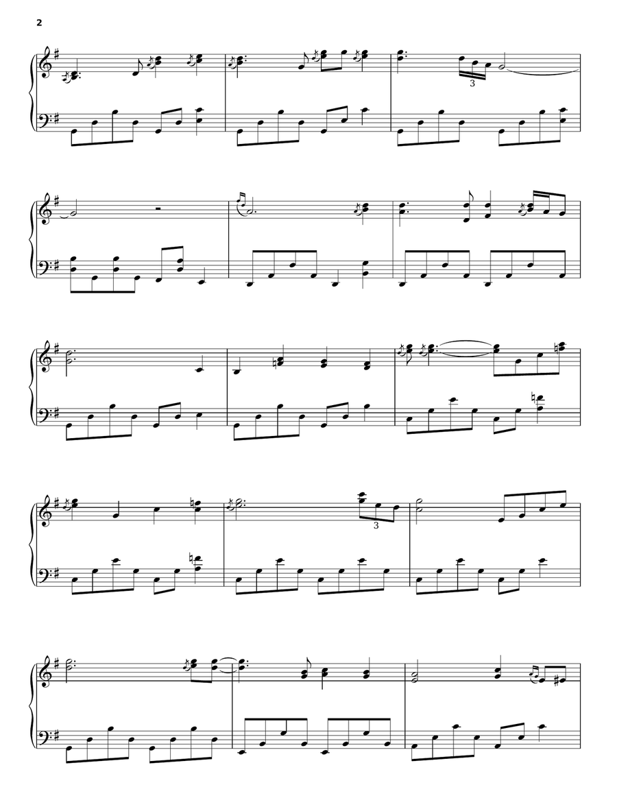 Blue Eyes Crying In The Rain Piano Solo scores gallery preview page 2