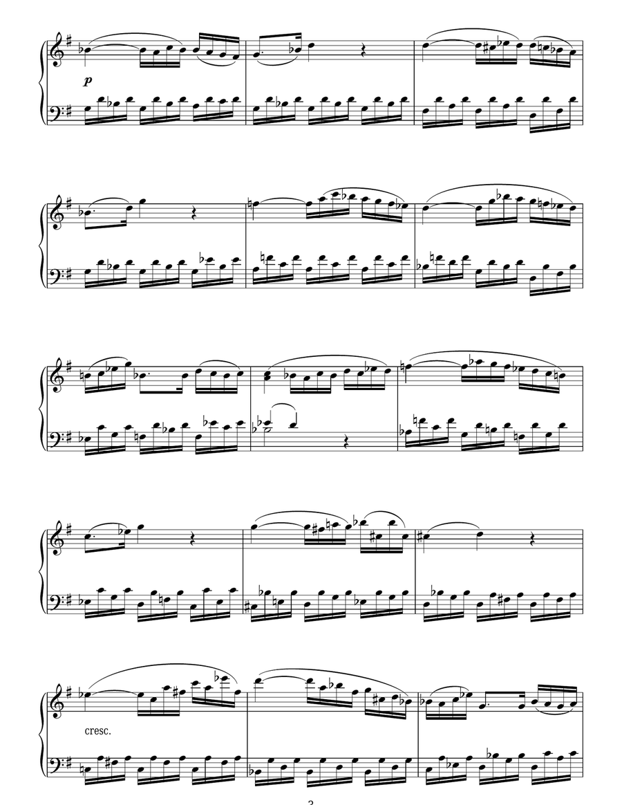 Andante (from Piano Sonata In C, K545) Piano Solo scores gallery preview page 3