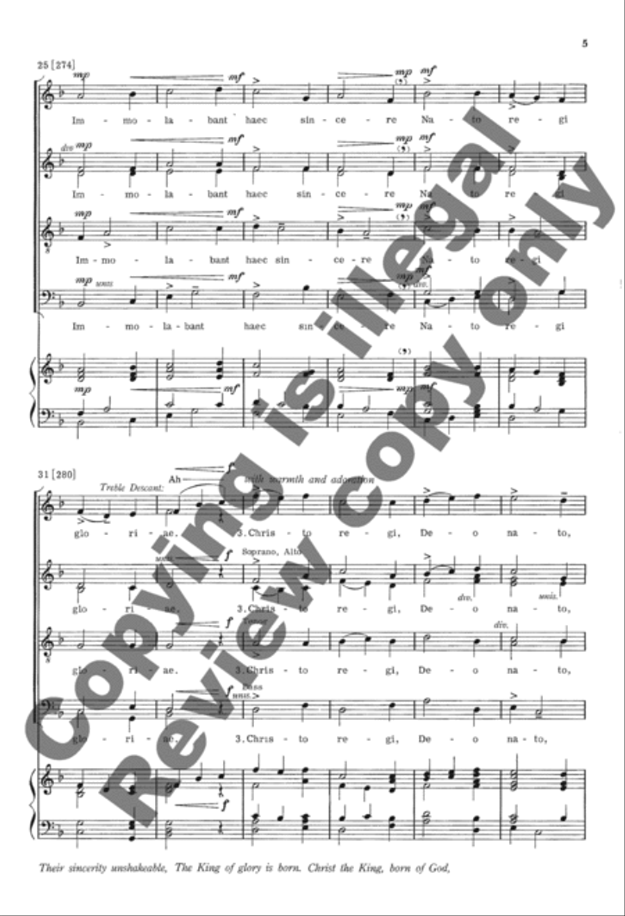 Quem Pastores Laudavere Quem Pastores Laudavere 4-Part scores gallery preview page 4