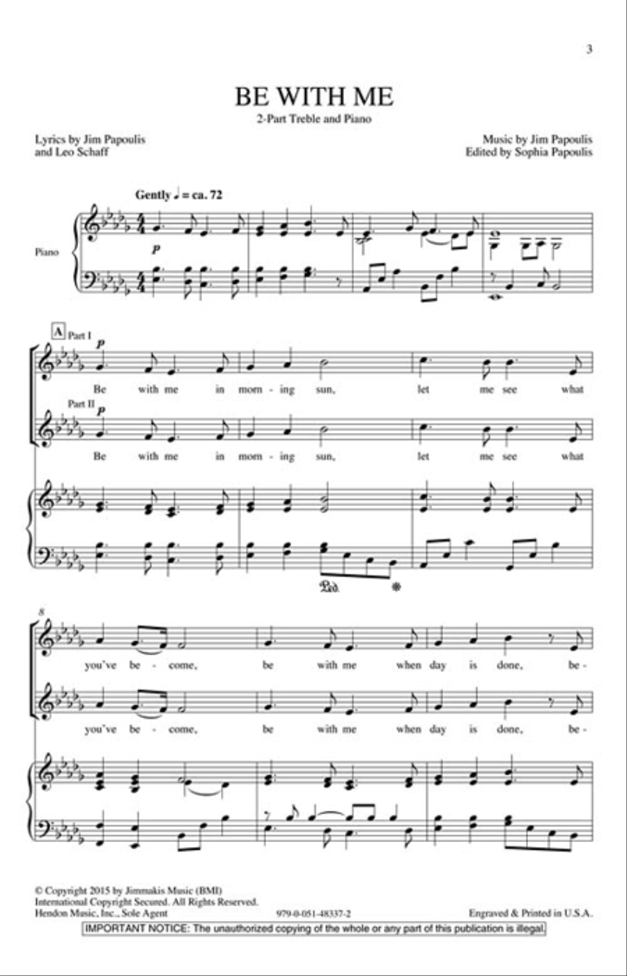 Be With Me 2-Part scores gallery preview page 2