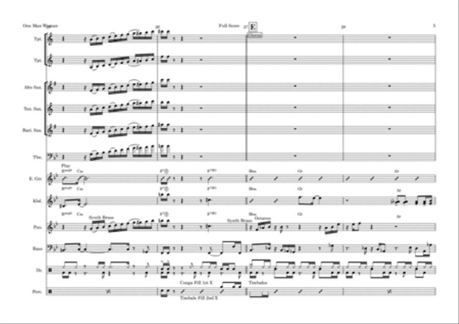 One Man Woman One Man Woman Tenor Saxophone scores gallery preview page 6