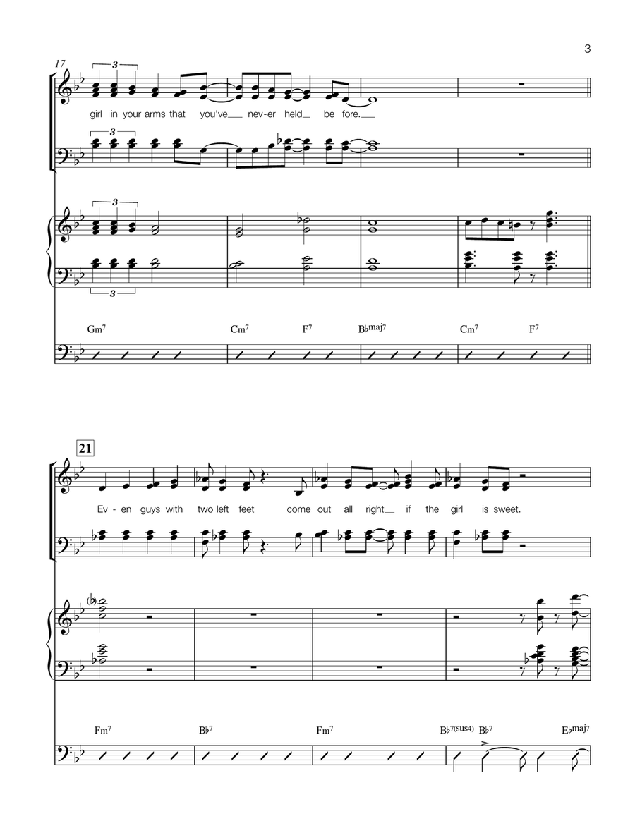 The Best Things Happen While You're Dancing 4-Part scores gallery preview page 3