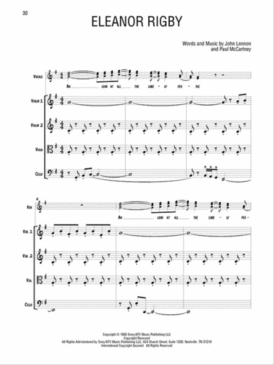 The Beatles Session Parts Orchestra scores gallery preview page 3