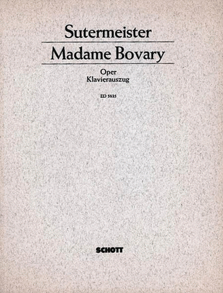 Madame Bovary Vocal Score