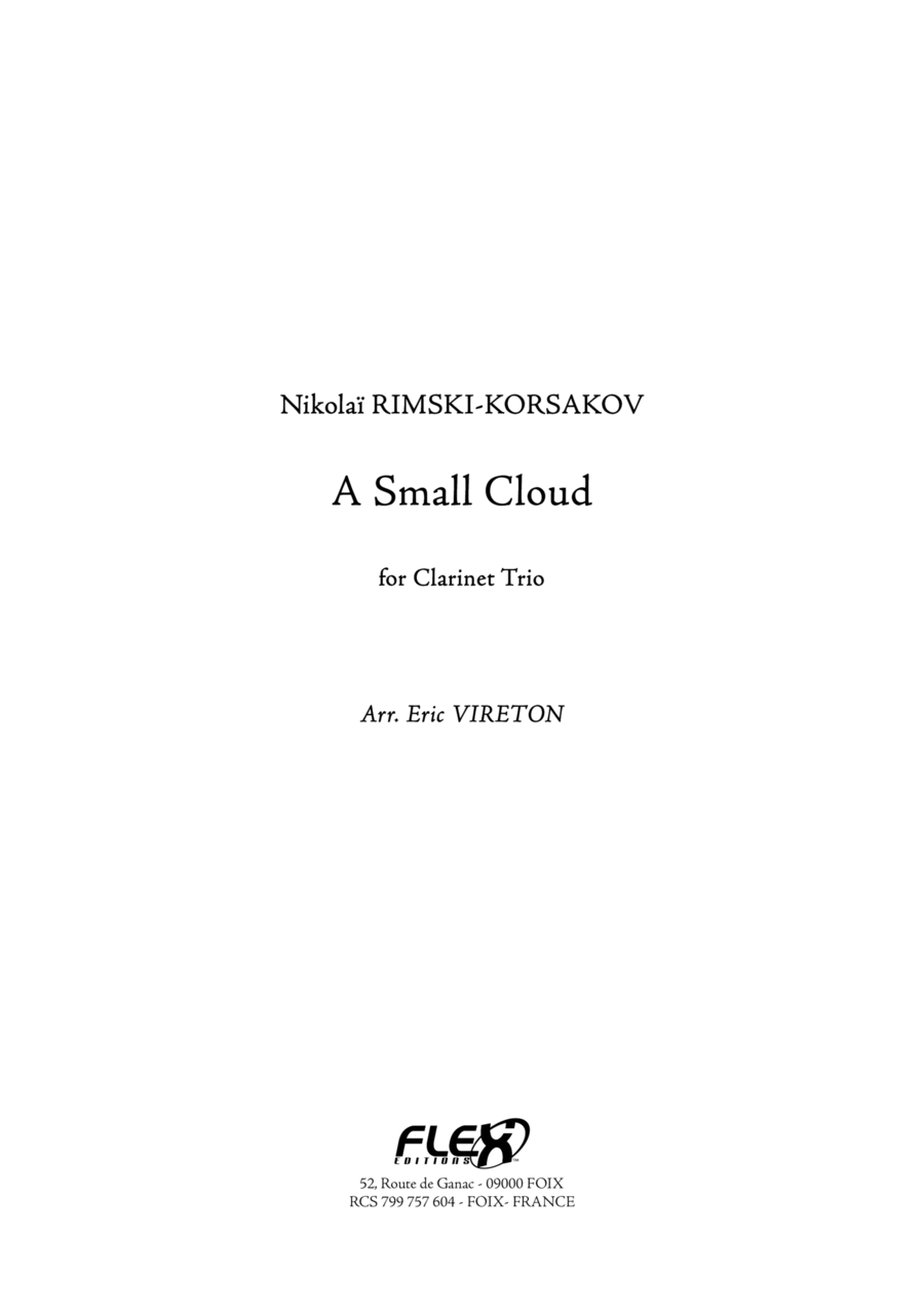 A Small Cloud Clarinet Trio scores gallery preview page 1