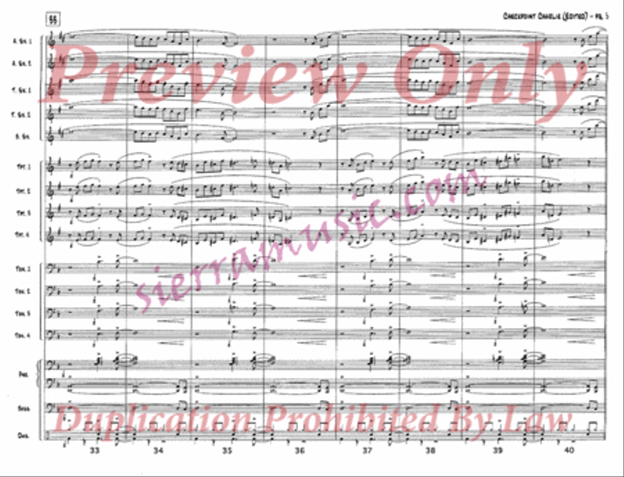 Checkpoint Charlie (Edited) Jazz Ensemble scores gallery preview page 6