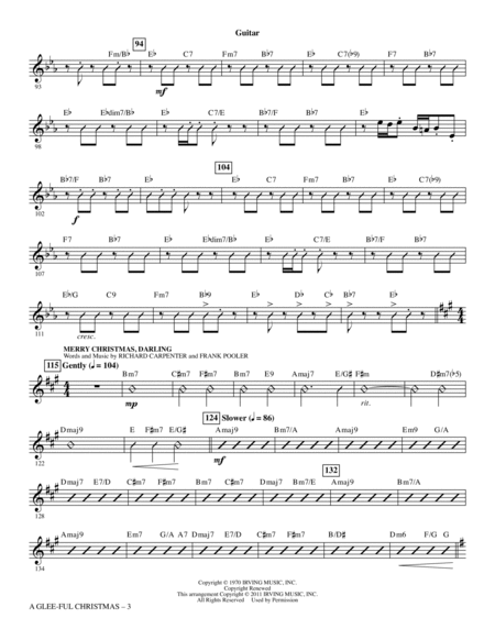A Glee-ful Christmas (Choral Medley)(arr. Mark Brymer) - Guitar