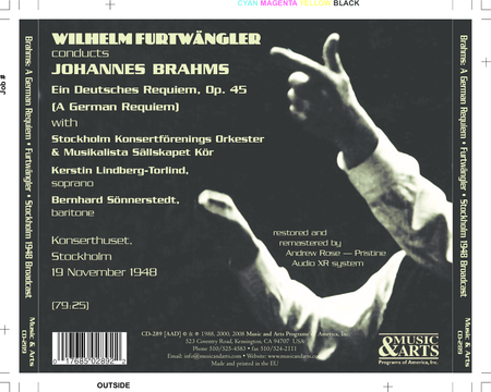 Furtwangler Conducts Brahms Re