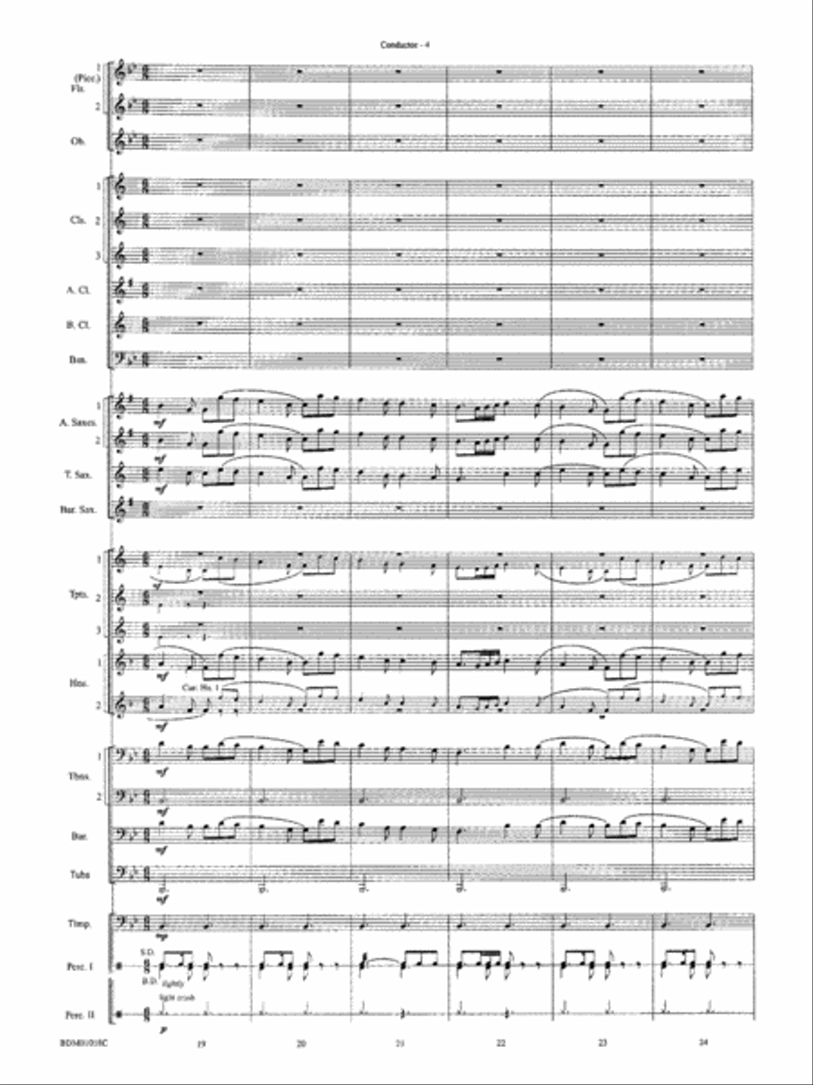 Gigue Française: Score Concert Band scores gallery preview page 6